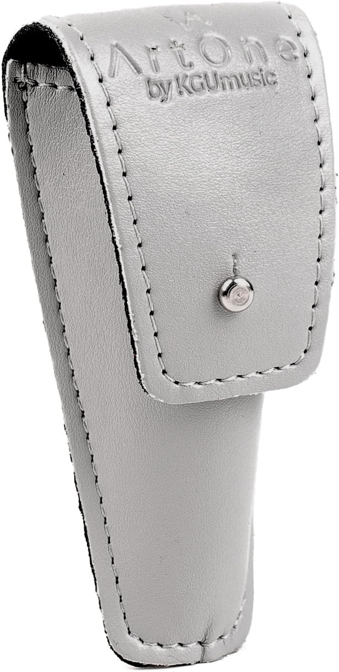Artone Trumpet MOUTHPIECE POUCH. Single holder for trumpet mouthpieces, crafted from Faux leather case. Protective mouthpiece bag Secure storage. Gift for trumpeter. Trumpet accessories (Gray, Pouch Single) - Image 1